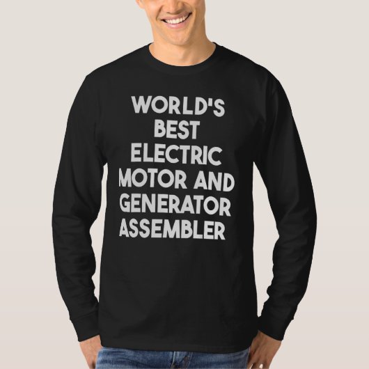 's Werelds beste elektrische motor en generatorsam T-shirt (Voorkant)
