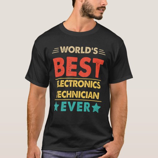 's Werelds beste elektronicatechnicus ooit T-shirt (Voorkant)