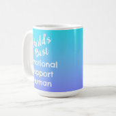 's Werelds beste emotionele steun mens Koffiemok (Voorkant links)