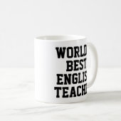 's Werelds beste Engelse leraar cadeau Mok (Voorkant rechts)