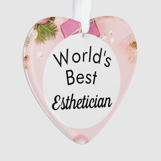 's Werelds beste estheticiaanse versiering Ornament (voorkant)