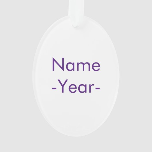 's Werelds beste estheticiaanse versiering Ornament (achterkant)