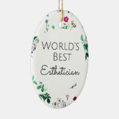 's Werelds beste estheticien cadeau 4 Keramisch Ornament (Rechts)