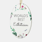 's Werelds beste estheticien cadeau 4 Keramisch Ornament (Links)