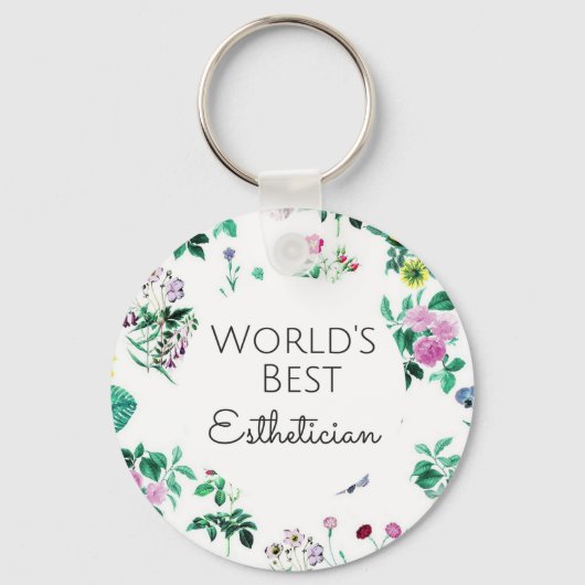 's Werelds beste estheticien cadeau 4 Sleutelhanger (Voorkant)