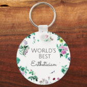 's Werelds beste estheticien cadeau 4 Sleutelhanger (Voorkant)