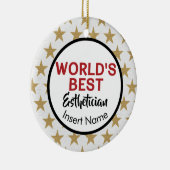 's Werelds beste estheticus Keramisch Ornament (Rechts)