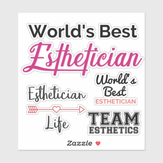 's Werelds beste estheticus Stickers (Vel)