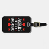 'S Werelds Beste Ex-Vriendin Schattige Funny Sayin Bagagelabel (Voorkant horizontaal)