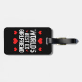 'S Werelds Beste Ex-Vriendin Schattige Funny Sayin Bagagelabel (Achterkant horizontaal)