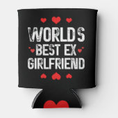 'S Werelds Beste Ex-Vriendin Schattige Funny Sayin Blikjeskoeler (Voorkant)