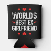 'S Werelds Beste Ex-Vriendin Schattige Funny Sayin Blikjeskoeler (Achterkant)