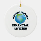 's Werelds beste financieel adviseur Keramisch Ornament (Voorkant)