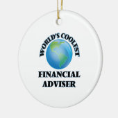 's Werelds beste financieel adviseur Keramisch Ornament (Links)