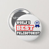 's Werelds beste flebotomist Ronde Button 5,7 Cm (Voorkant /achterkant)