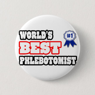 's Werelds beste flebotomist Ronde Button 5,7 Cm