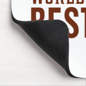 's Werelds beste Football voor vaders Typografie | Muismat (Hoek)