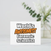 's Werelds beste forensisch wetenschapper Briefkaart (Staand voorkant)