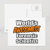 's Werelds beste forensisch wetenschapper Briefkaart (Voorkant / Achterkant)