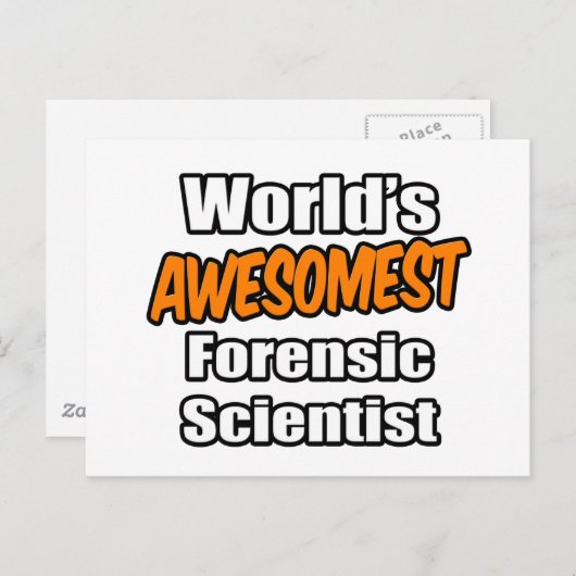 's Werelds beste forensisch wetenschapper Briefkaart (Voorkant / Achterkant)