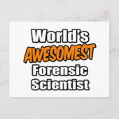 's Werelds beste forensisch wetenschapper Briefkaart (Voorkant)