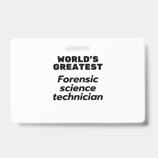 's Werelds beste forensische wetenschapper Badge (Voorzijde)
