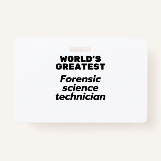 's Werelds beste forensische wetenschapper Badge (Voorkant)