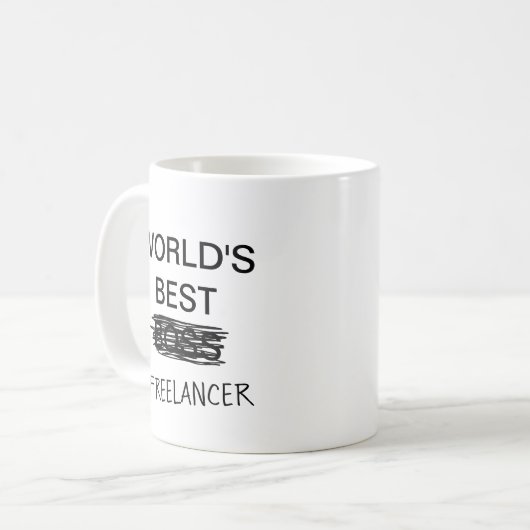 's Werelds beste freelancer Mok (Voorkant links)