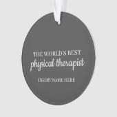 's Werelds beste fysiologische therapistische vers Ornament (voorkant)