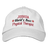 'S Werelds beste fysiotherapeut Custom Name V01 Geborduurde Pet (Voorkant)