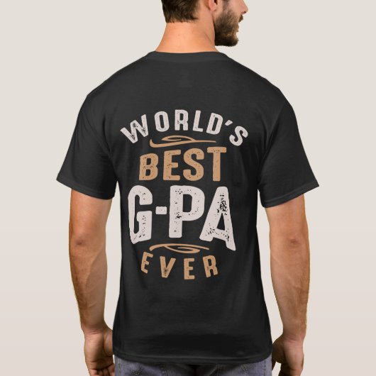 's Werelds beste G-PA ooit grappige Vaderdag T-shirt (Achterkant)