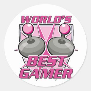 's Werelds beste gamer Ronde Sticker
