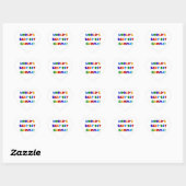 'S Werelds Beste Gamma Heldere Kleuren Geschenken Hart Sticker (Vel)