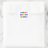 'S Werelds Beste Gamma Heldere Kleuren Geschenken Hart Sticker (Tas)