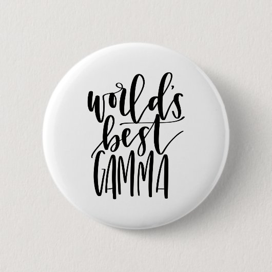's Werelds beste gammakalligrafie-Button Ronde Button 5,7 Cm (Voorkant)