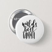 's Werelds beste gammakalligrafie-Button Ronde Button 5,7 Cm (Voorkant /achterkant)