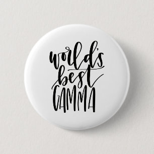 's Werelds beste gammakalligrafie-Button Ronde Button 5,7 Cm
