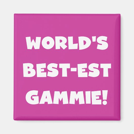 's Werelds Beste Gammie Zwart-wit Cadeaus Magneet (Voorkant)