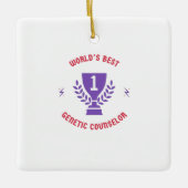 's Werelds beste genetische adviseur Keramisch Ornament (Voorkant)