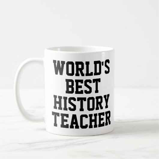 's Werelds beste geschiedenis leraar geschenk Mok (Links)