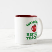 's Werelds beste geschiedenisleraar Tweekleurige Koffiemok (Voorkant rechts)