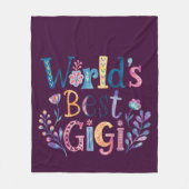 'S Werelds BESTE GIGI Oma Gift Verjaardag Kerstmis Fleece Deken (Voorkant)