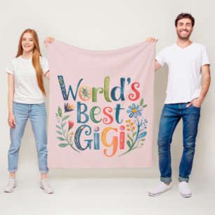 'S Werelds BESTE GIGI Oma Gift Verjaardag Kerstmis Fleece Deken
