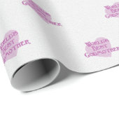 's Werelds beste godmoeders patroon Cadeaupapier (Rol Hoek)