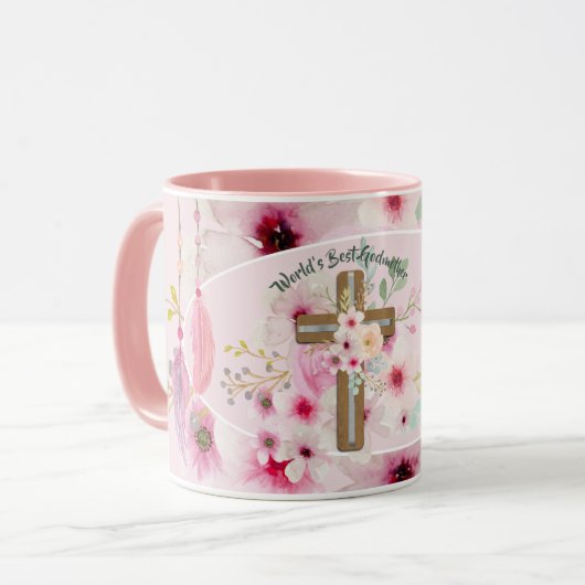 's Werelds beste GODMOTHER-MOK POEM, op maat gemaa Mok (Voorkant links)