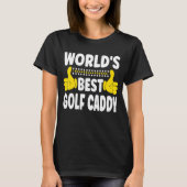 's Werelds beste Golf-caddy-functietak Golf T-shirt (Voorkant)