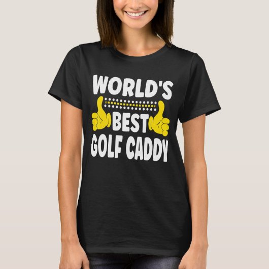 's Werelds beste Golf-caddy-functietak Golf T-shirt (Voorkant)