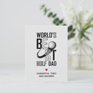 'S Werelds Beste Golf Papa - Grappig & Doordacht C Briefkaart