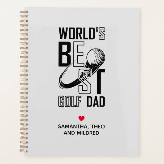 'S Werelds Beste Golf Papa - Grappig & Doordacht C Planner (Voorkant)