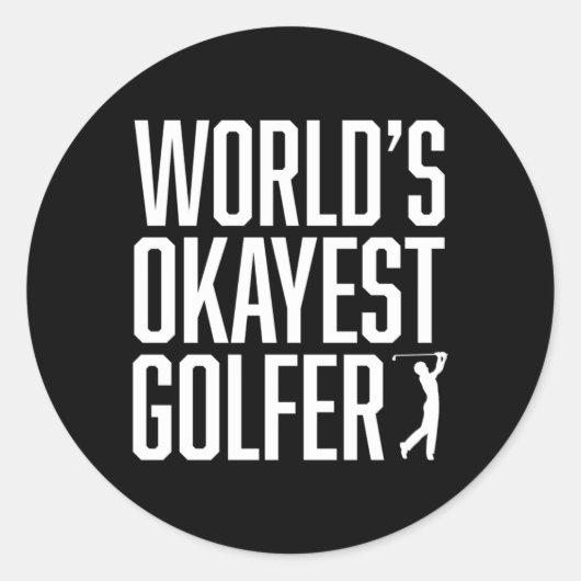 's Werelds beste golfer geweldig voor golfers Ronde Sticker (Voorkant)